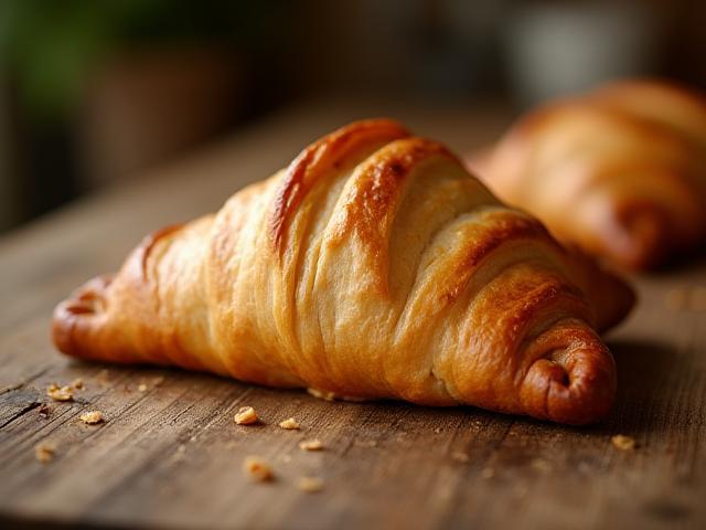 A freshly baked Cornish pasty resting on a rustic wooden table
